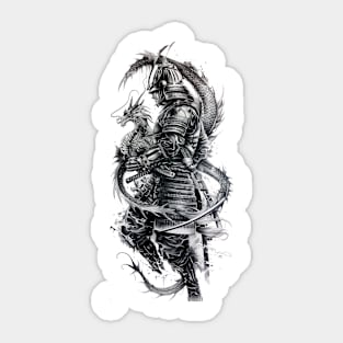 Samurai Warrior. Traditional Japanese. Sticker